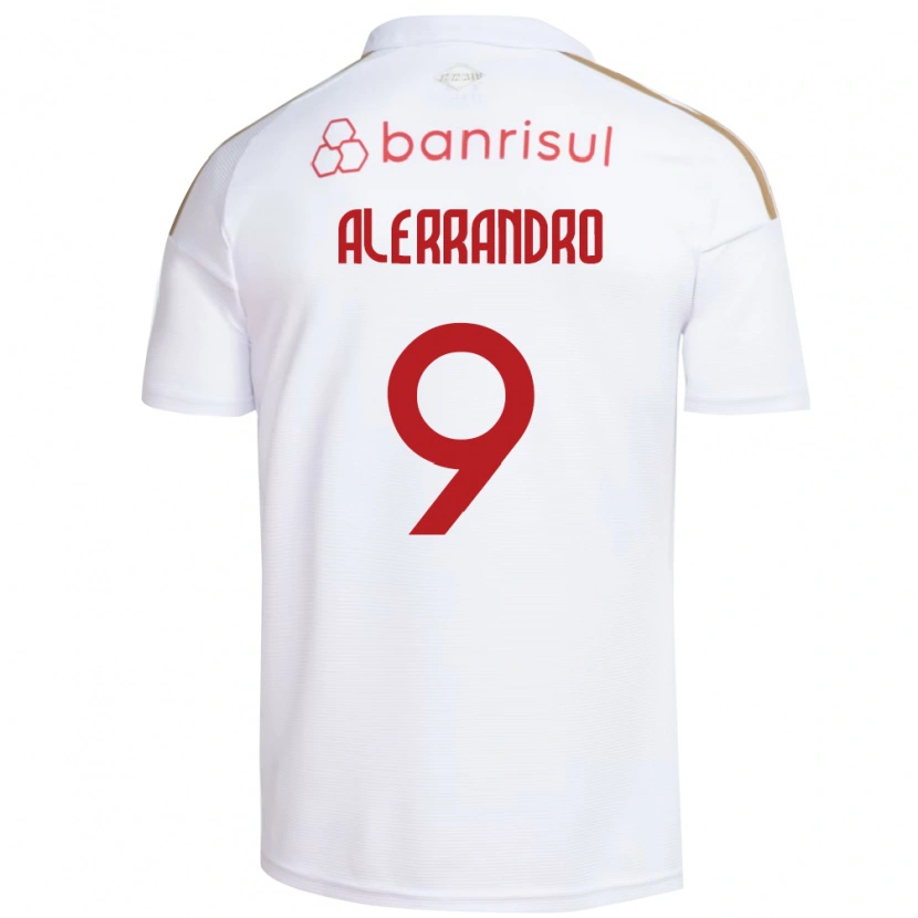 Danxen Herren Alerrandro Barra Mansa Realino De Souza #9 Weiß Rot Auswärtstrikot Trikot 2026/27 T-Shirt