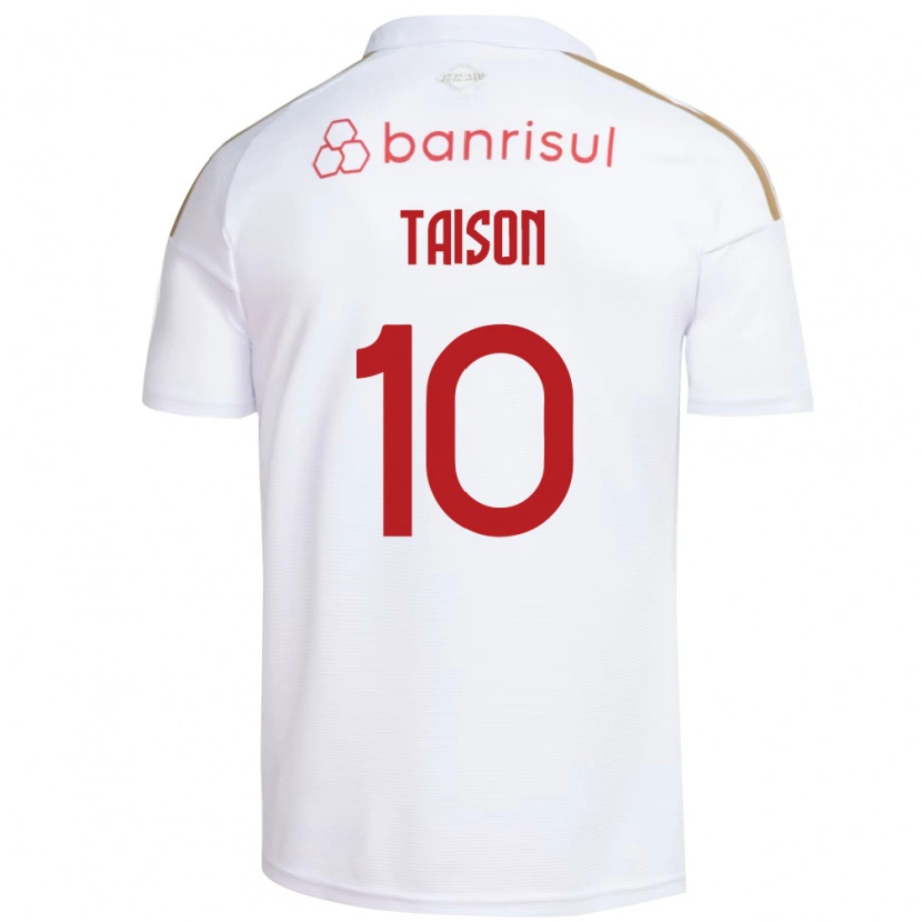 Danxen Herren Taison #10 Weiß Rot Auswärtstrikot Trikot 2026/27 T-Shirt