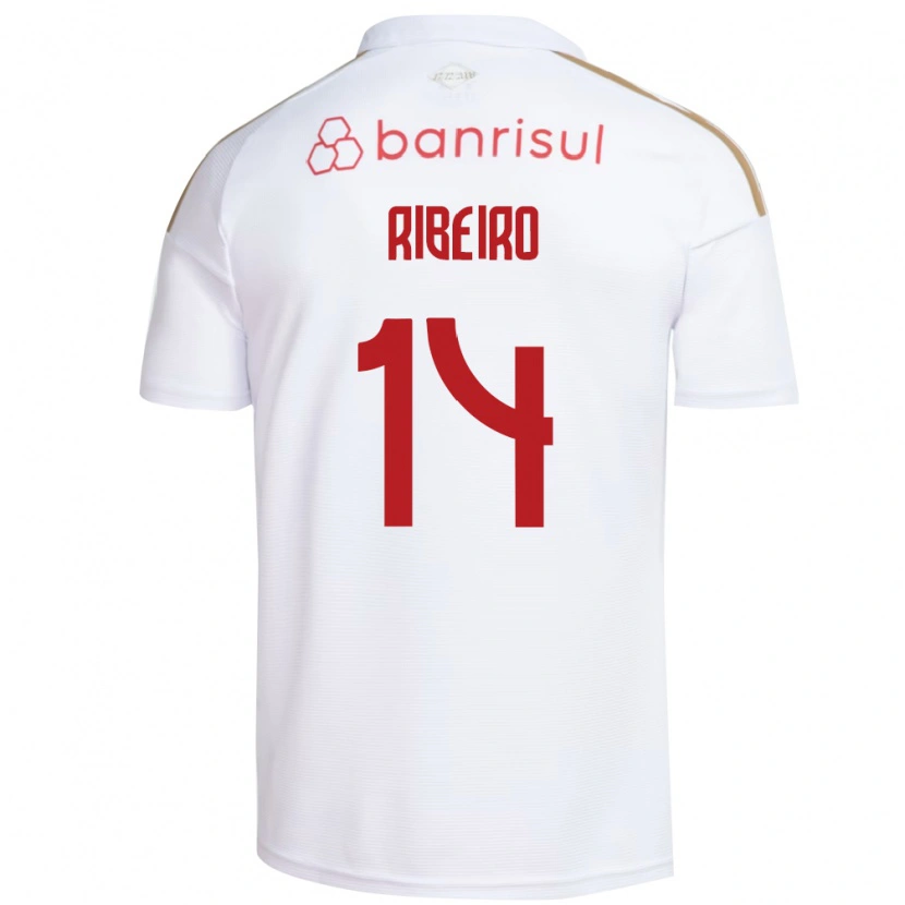 Danxen Herren Lucas Ribeiro #14 Weiß Rot Auswärtstrikot Trikot 2026/27 T-Shirt