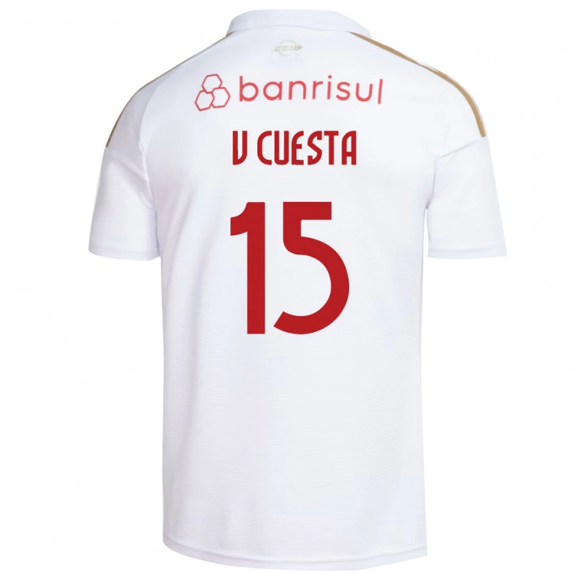 Danxen Herren Victor Cuesta #15 Weiß Rot Auswärtstrikot Trikot 2026/27 T-Shirt