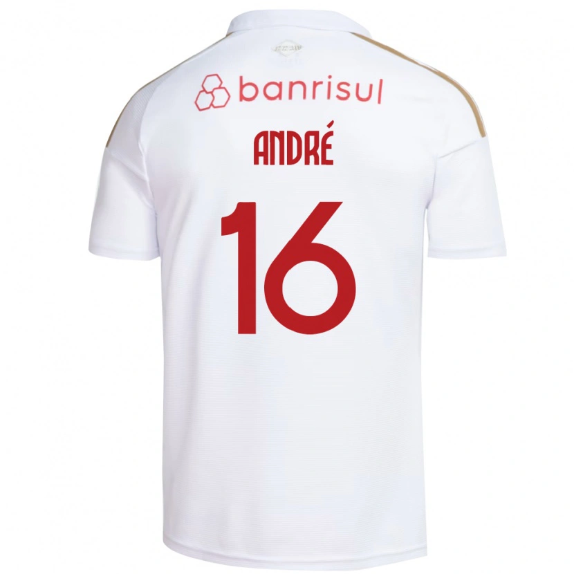 Danxen Herren André Sion Lemos Oliveira #16 Weiß Rot Auswärtstrikot Trikot 2026/27 T-Shirt