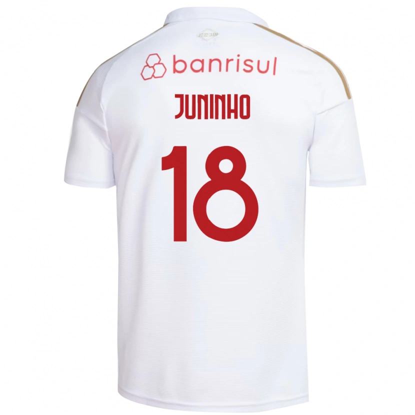 Danxen Herren Juninho #18 Weiß Rot Auswärtstrikot Trikot 2026/27 T-Shirt