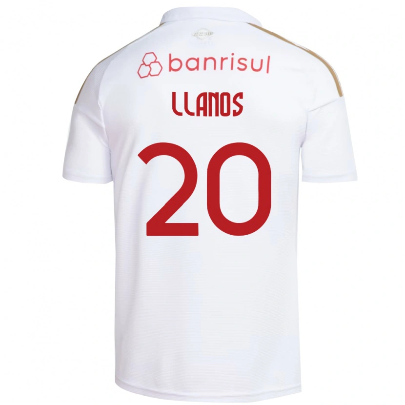 Danxen Herren Pati Llanos #20 Weiß Rot Auswärtstrikot Trikot 2026/27 T-Shirt