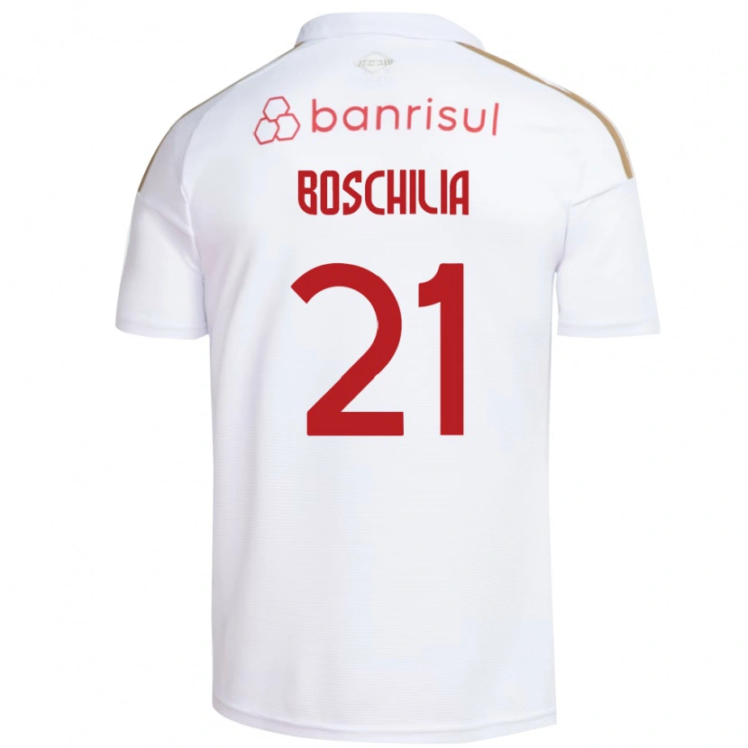 Danxen Herren Gabriel Boschilia #21 Weiß Rot Auswärtstrikot Trikot 2026/27 T-Shirt