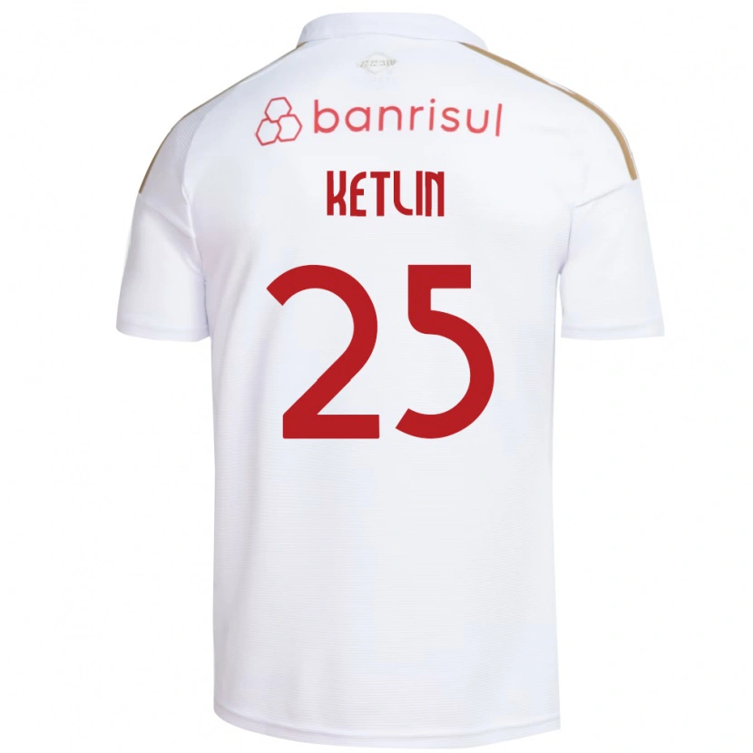 Danxen Herren Ketlin #25 Weiß Rot Auswärtstrikot Trikot 2026/27 T-Shirt