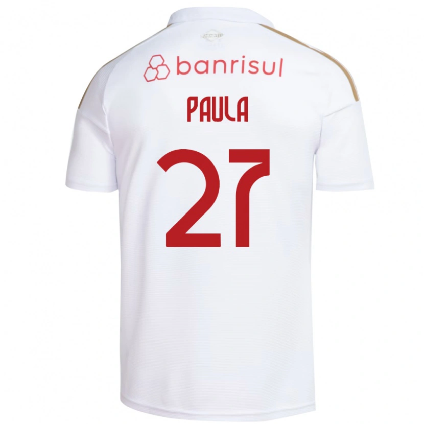 Danxen Herren Paulinho Paula #27 Weiß Rot Auswärtstrikot Trikot 2026/27 T-Shirt