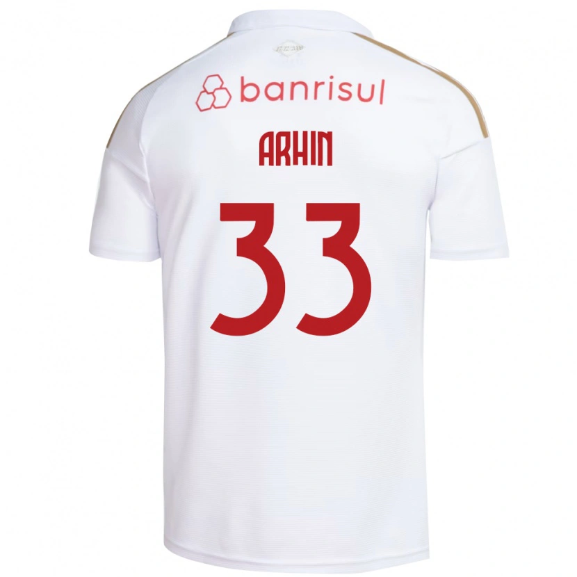 Danxen Herren Benjamin Arhin #33 Weiß Rot Auswärtstrikot Trikot 2026/27 T-Shirt