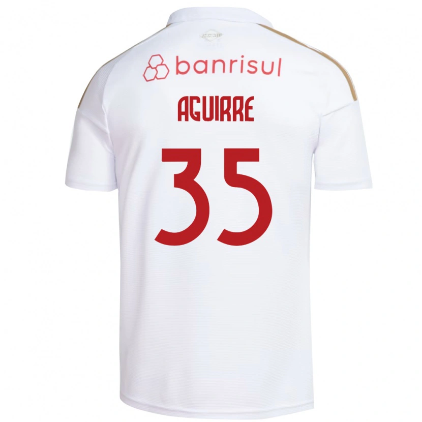 Danxen Herren Braian Aguirre #35 Weiß Rot Auswärtstrikot Trikot 2026/27 T-Shirt