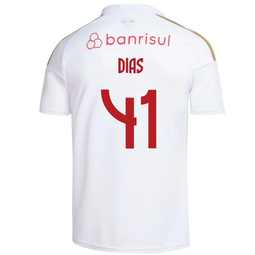 Danxen Herren Matheus Dias #41 Weiß Rot Auswärtstrikot Trikot 2026/27 T-Shirt