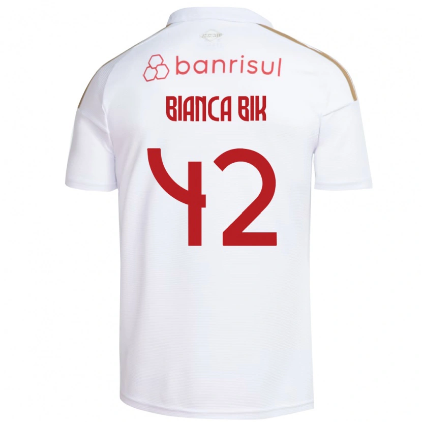 Danxen Herren Bianca Bik #42 Weiß Rot Auswärtstrikot Trikot 2026/27 T-Shirt