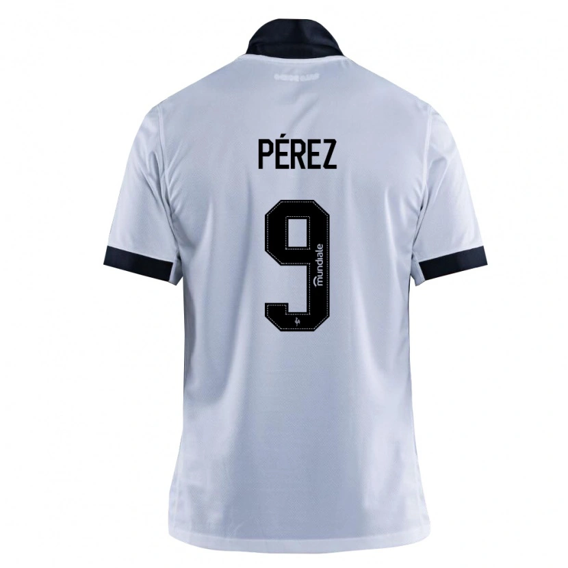 Danxen Herren Diego Pérez #9 Schwarz Weiß Auswärtstrikot Trikot 2026/27 T-Shirt