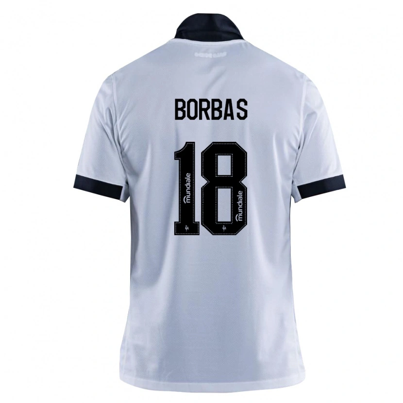 Danxen Herren Thiago Borbas #18 Schwarz Weiß Auswärtstrikot Trikot 2026/27 T-Shirt