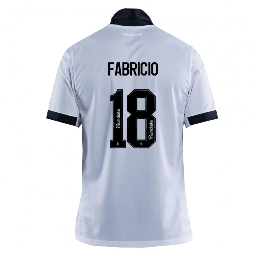 Danxen Herren Fabricio Eduardo Da Costa Melo #18 Schwarz Weiß Auswärtstrikot Trikot 2026/27 T-Shirt