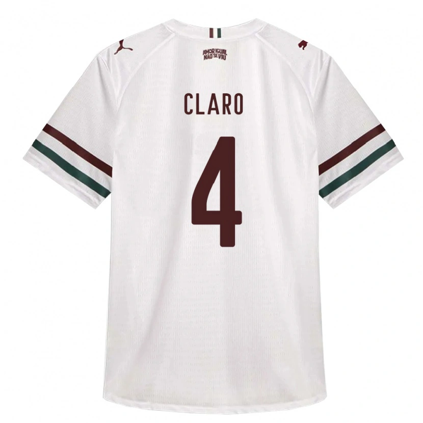 Danxen Herren Luccas Claro #4 Weiß Grün Burgund Auswärtstrikot Trikot 2026/27 T-Shirt