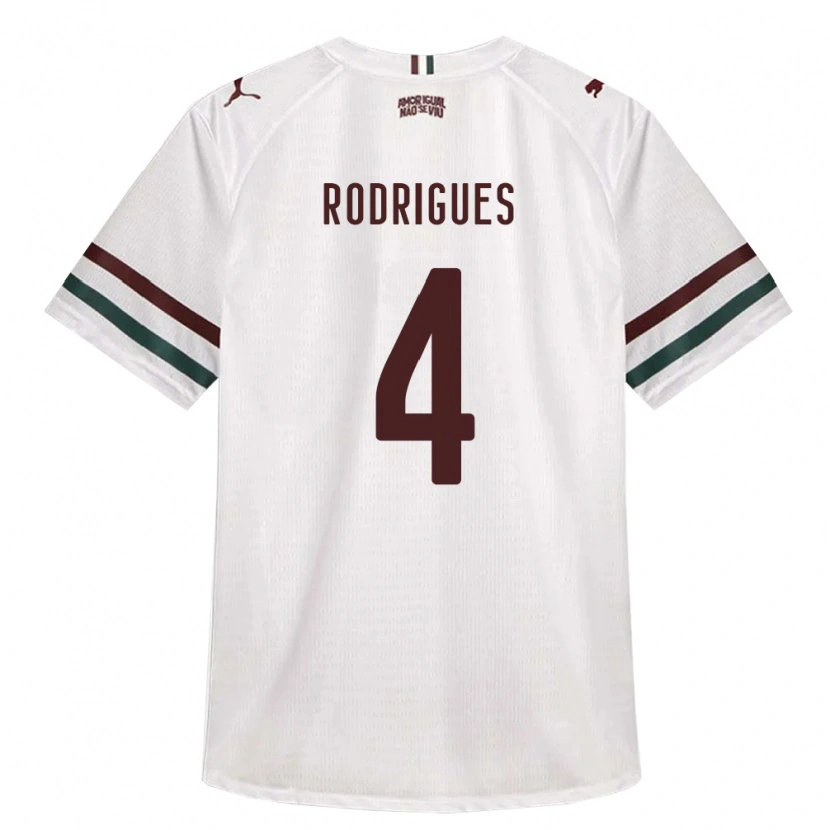 Danxen Herren Nath Rodrigues #4 Weiß Grün Burgund Auswärtstrikot Trikot 2026/27 T-Shirt