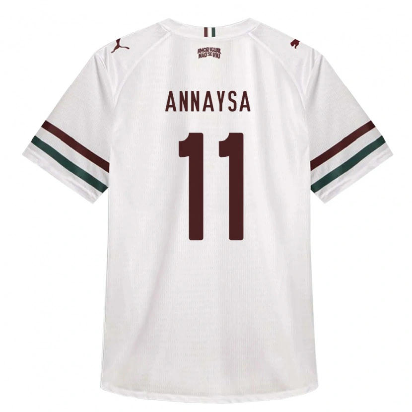Danxen Herren Annaysa #11 Weiß Grün Burgund Auswärtstrikot Trikot 2026/27 T-Shirt