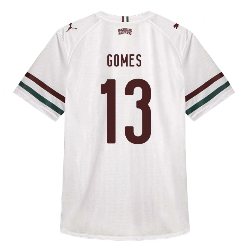 Danxen Herren Rodrigo Gomes #13 Weiß Grün Burgund Auswärtstrikot Trikot 2026/27 T-Shirt