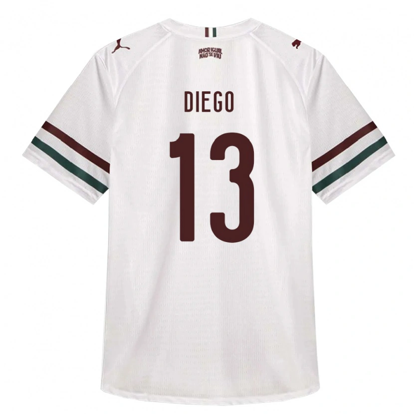 Danxen Herren Alysson Diego #13 Weiß Grün Burgund Auswärtstrikot Trikot 2026/27 T-Shirt