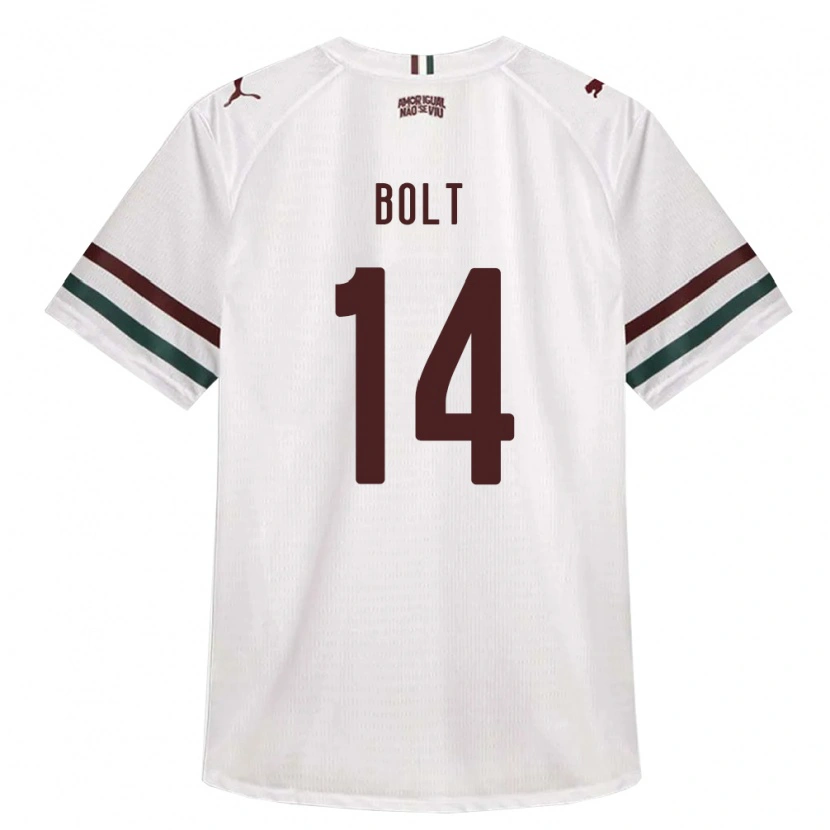 Danxen Herren Diego Bolt #14 Weiß Grün Burgund Auswärtstrikot Trikot 2026/27 T-Shirt