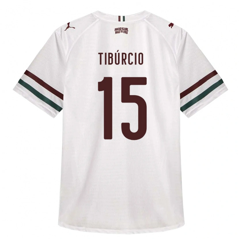 Danxen Herren Brenno Tibúrcio #15 Weiß Grün Burgund Auswärtstrikot Trikot 2026/27 T-Shirt
