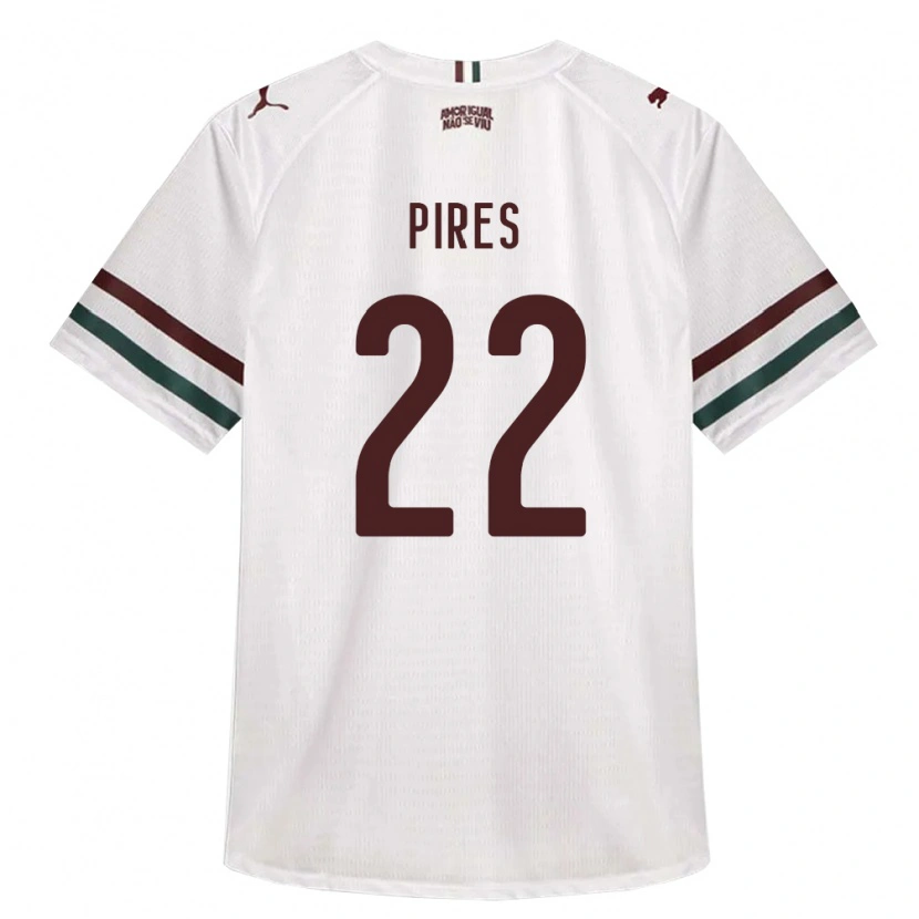 Danxen Herren Gabriel Pires #22 Weiß Grün Burgund Auswärtstrikot Trikot 2026/27 T-Shirt