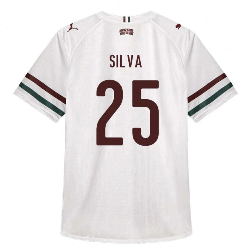 Danxen Herren Julia Silva #25 Weiß Grün Burgund Auswärtstrikot Trikot 2026/27 T-Shirt