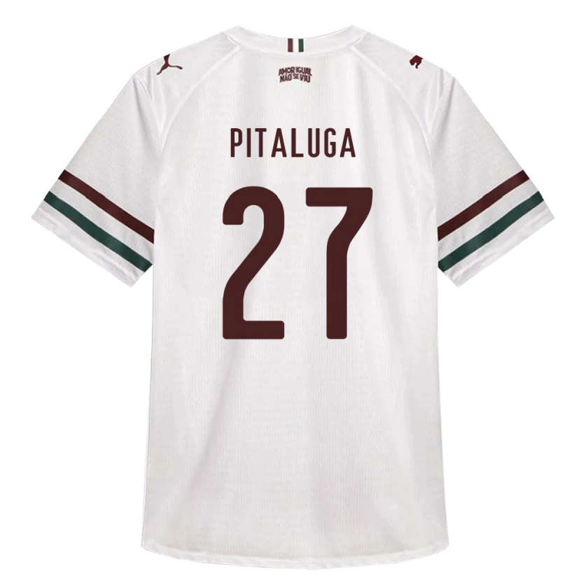 Danxen Herren Marcelo Pitaluga #27 Weiß Grün Burgund Auswärtstrikot Trikot 2026/27 T-Shirt