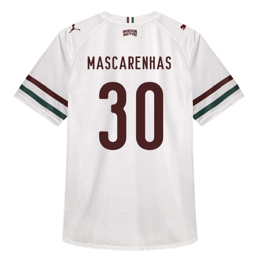 Danxen Herren Matheus Mascarenhas #30 Weiß Grün Burgund Auswärtstrikot Trikot 2026/27 T-Shirt