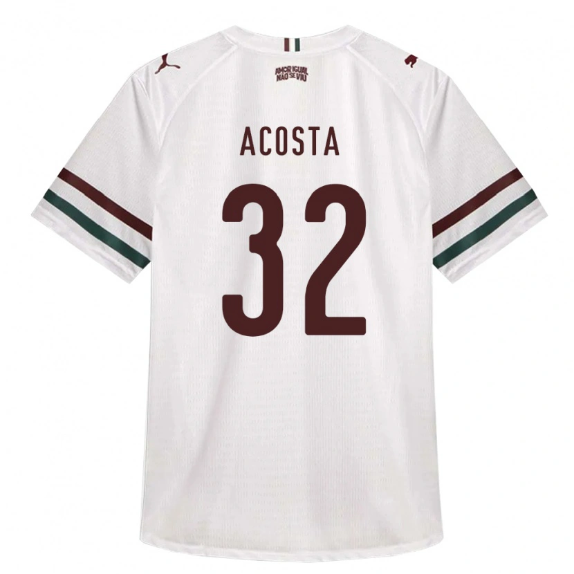Danxen Herren Luciano Acosta #32 Weiß Grün Burgund Auswärtstrikot Trikot 2026/27 T-Shirt