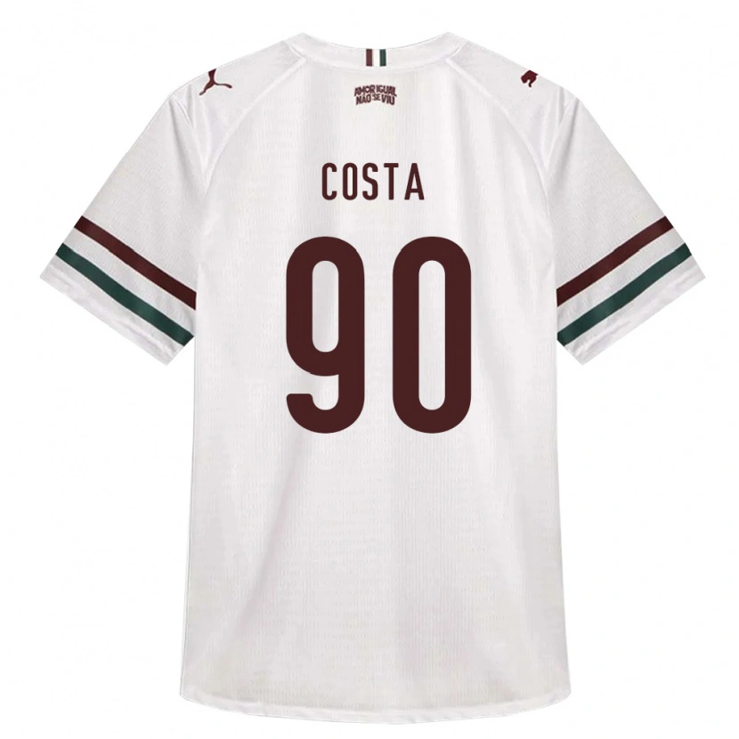 Danxen Herren Douglas Costa #90 Weiß Grün Burgund Auswärtstrikot Trikot 2026/27 T-Shirt