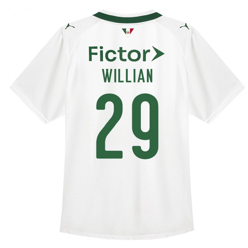 Danxen Herren Willian #29 Grün Weiß Auswärtstrikot Trikot 2026/27 T-Shirt
