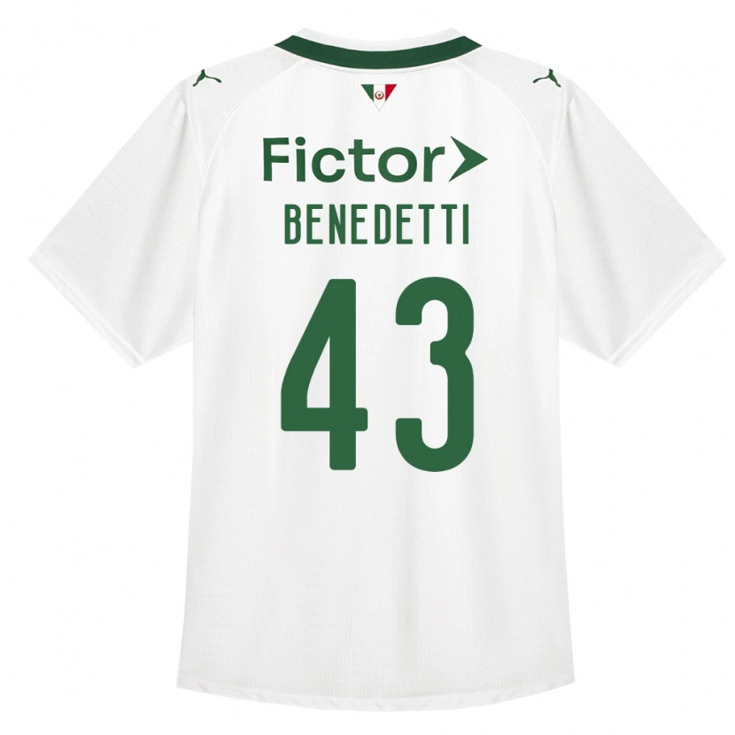 Danxen Herren Luis Benedetti #43 Grün Weiß Auswärtstrikot Trikot 2026/27 T-Shirt