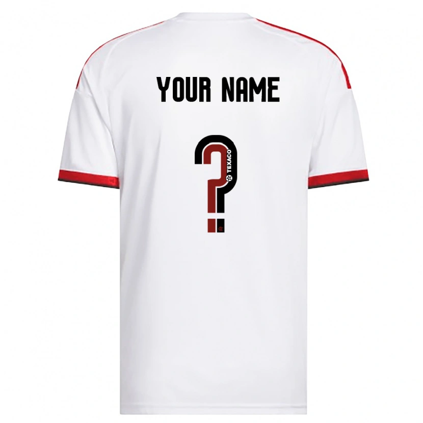 Danxen Herren Ihren Namen #0 Weiß Rot Schwarz Auswärtstrikot Trikot 2026/27 T-Shirt