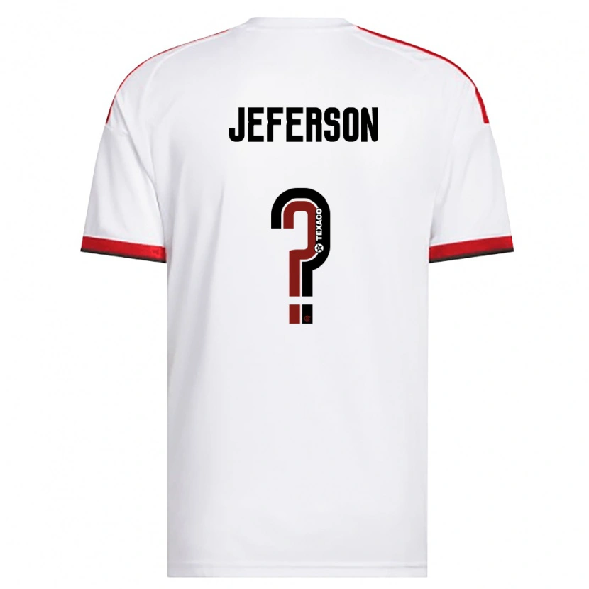 Danxen Herren Jeferson Pereira De Sousa #0 Weiß Rot Schwarz Auswärtstrikot Trikot 2026/27 T-Shirt