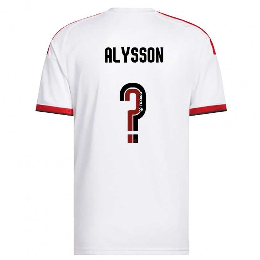 Danxen Herren Alysson #0 Weiß Rot Schwarz Auswärtstrikot Trikot 2026/27 T-Shirt
