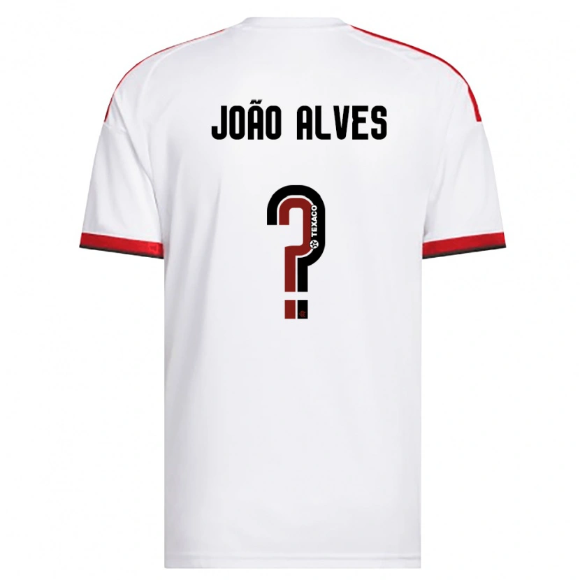 Danxen Herren João Alves #0 Weiß Rot Schwarz Auswärtstrikot Trikot 2026/27 T-Shirt