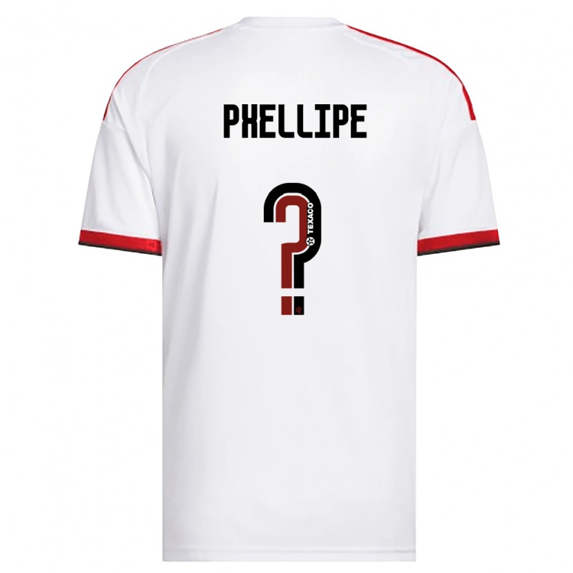 Danxen Herren Phellipe #0 Weiß Rot Schwarz Auswärtstrikot Trikot 2026/27 T-Shirt