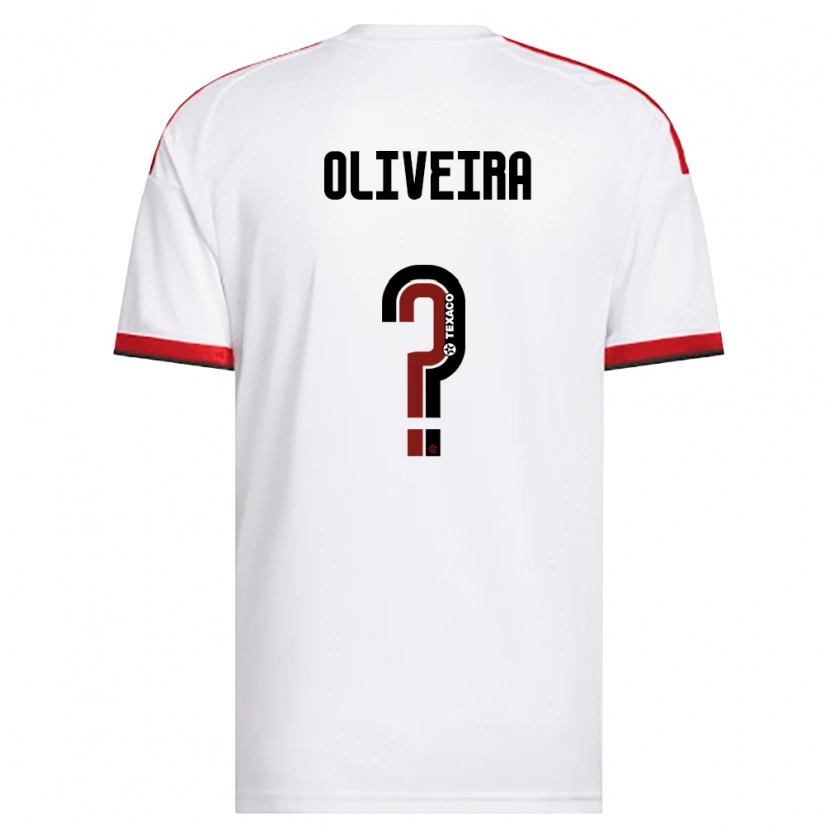 Danxen Herren Lucas Oliveira #0 Weiß Rot Schwarz Auswärtstrikot Trikot 2026/27 T-Shirt