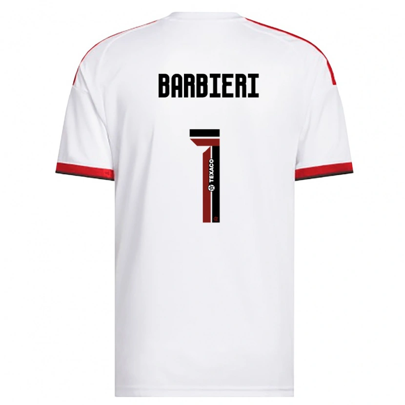 Danxen Herren Gabi Barbieri #1 Weiß Rot Schwarz Auswärtstrikot Trikot 2026/27 T-Shirt