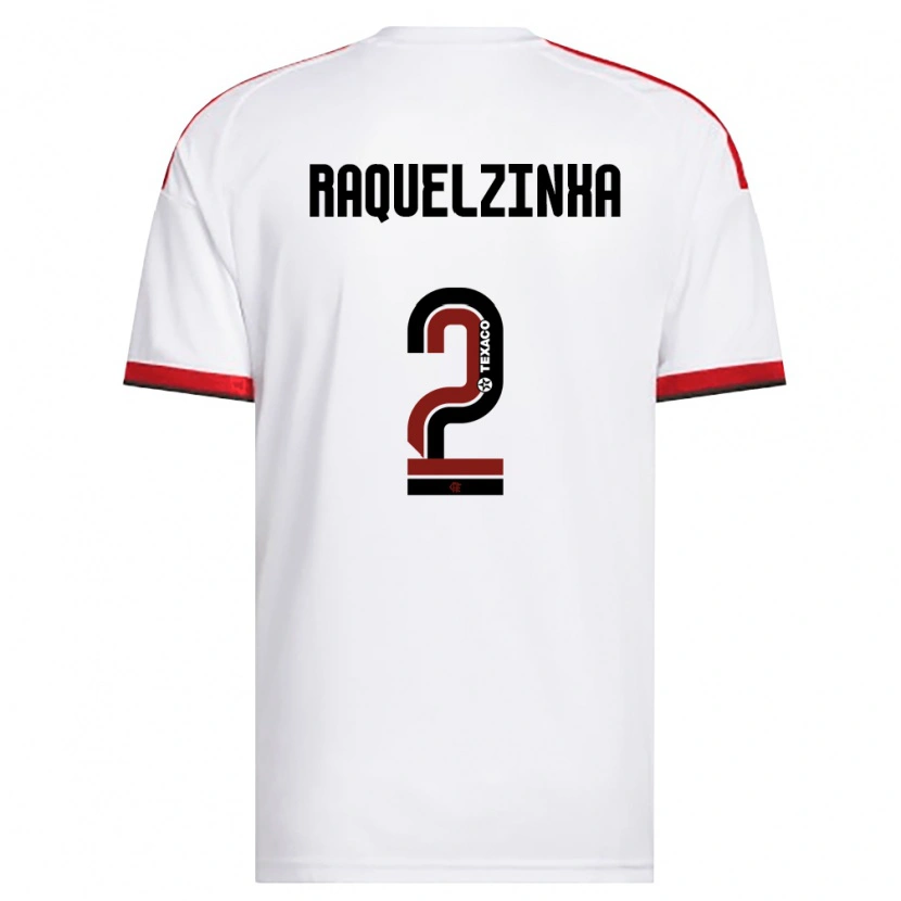Danxen Herren Raquelzinha #2 Weiß Rot Schwarz Auswärtstrikot Trikot 2026/27 T-Shirt