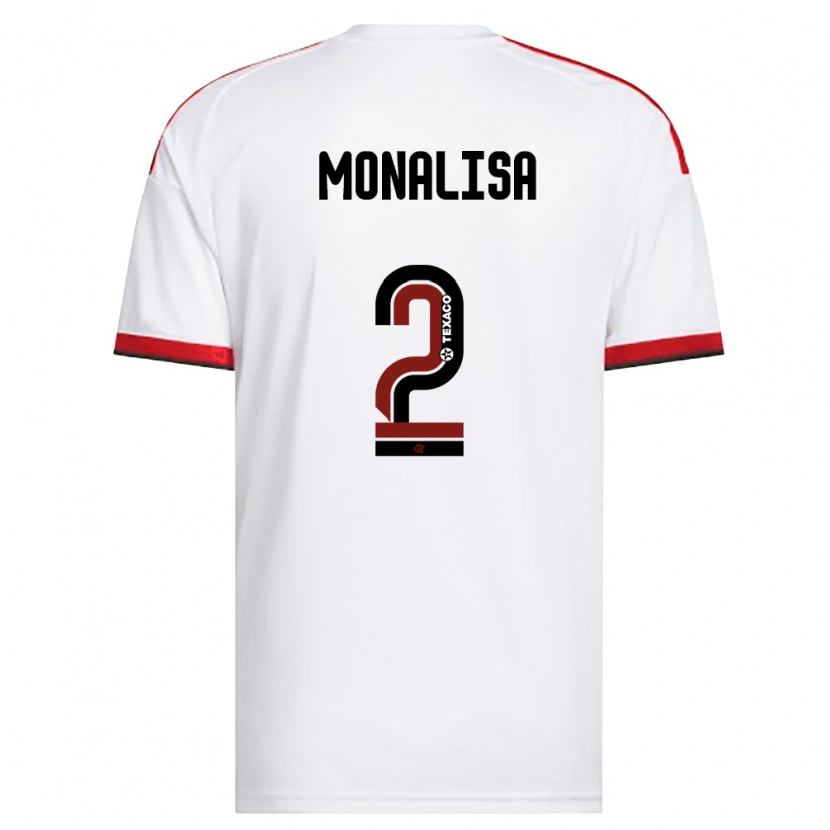 Danxen Herren Monalisa #2 Weiß Rot Schwarz Auswärtstrikot Trikot 2026/27 T-Shirt