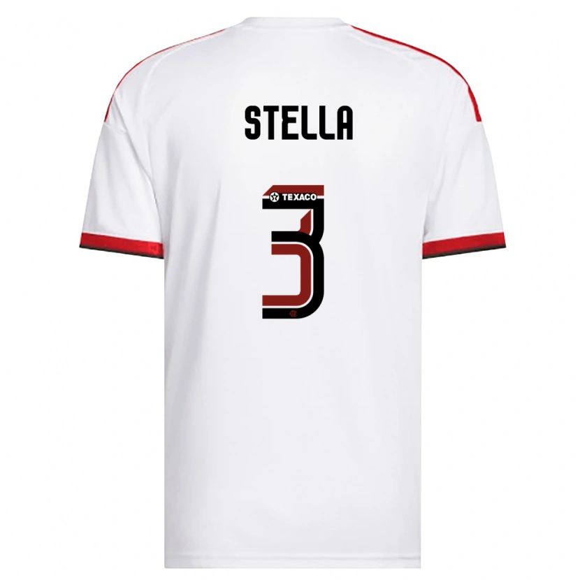Danxen Herren Stella #3 Weiß Rot Schwarz Auswärtstrikot Trikot 2026/27 T-Shirt