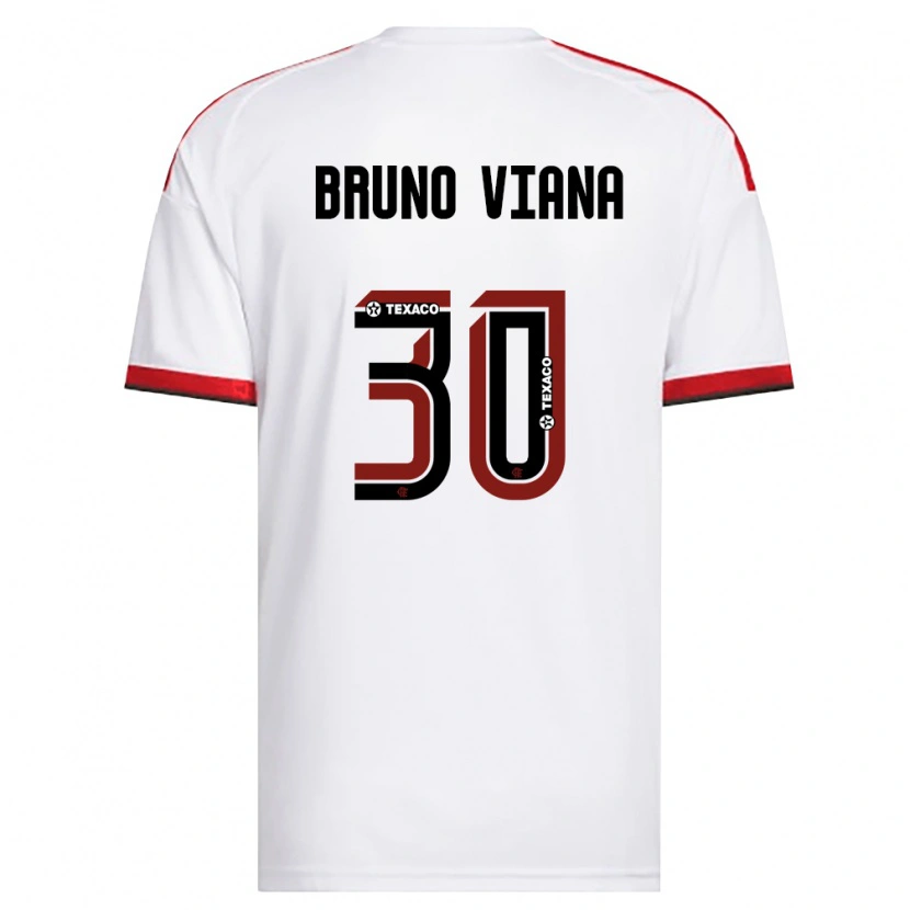 Danxen Herren Bruno Viana #30 Weiß Rot Schwarz Auswärtstrikot Trikot 2026/27 T-Shirt