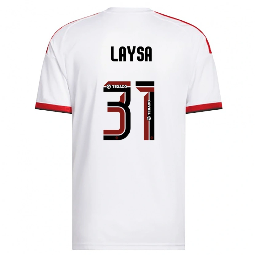 Danxen Herren Laysa #31 Weiß Rot Schwarz Auswärtstrikot Trikot 2026/27 T-Shirt