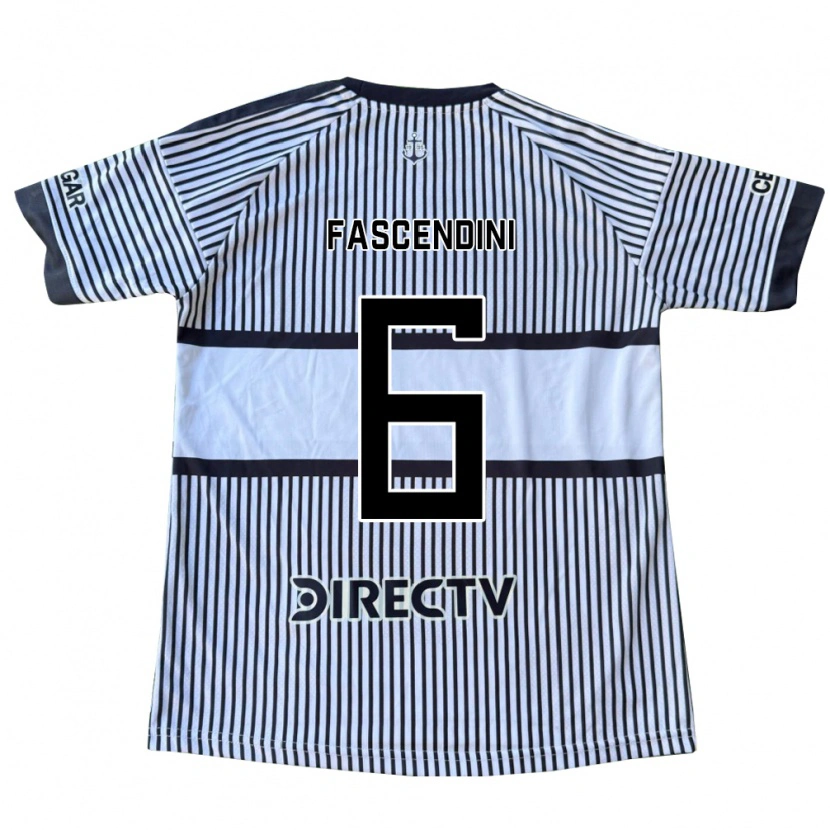 Danxen Herren Valentin Fascendini #6 Weiß Schwarz Gelb Auswärtstrikot Trikot 2026/27 T-Shirt
