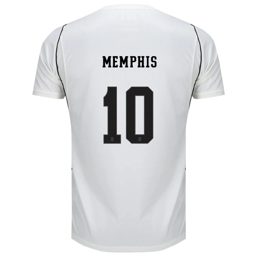 Danxen Herren Memphis Depay #10 Weiß Schwarz Rot Heimtrikot Trikot 2026/27 T-Shirt