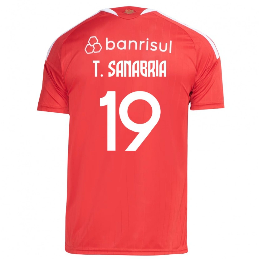 Danxen Herren Antonio Sanabria #19 Rot Weiß Heimtrikot Trikot 2026/27 T-Shirt