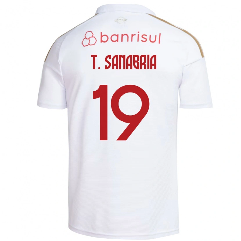 Danxen Herren Antonio Sanabria #19 Weiß Rot Auswärtstrikot Trikot 2026/27 T-Shirt
