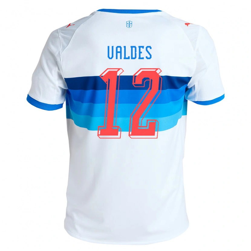Danxen Damen Francisco Valdés #12 Weiß Himmelblau Heimtrikot Trikot 2026/27 T-Shirt