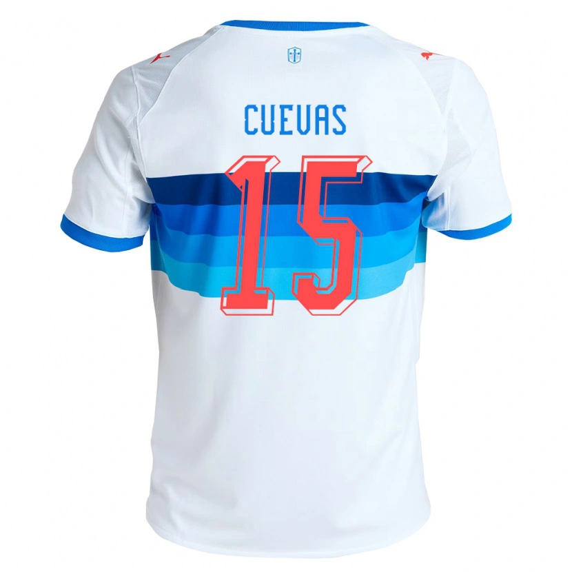 Danxen Damen Cristian Cuevas #15 Weiß Himmelblau Heimtrikot Trikot 2026/27 T-Shirt